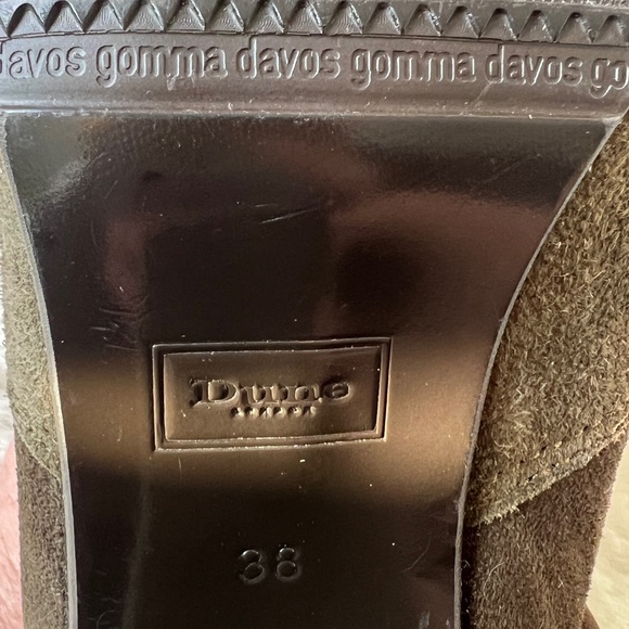 NEW Dune London Sibyl Thigh High Suede Heeled Over The Knee Boots 38/7.5-8 Green - Picture 14 of 16